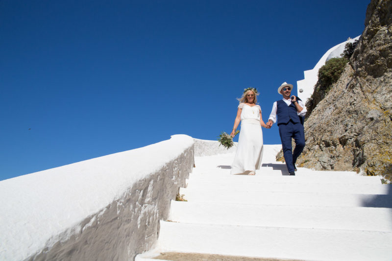 Φωτογράφηση μποέμ γάμου στην Σέριφο